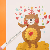 BAOKE Colored Calligraphy Pen, Drawing Pen, Art Dual Tip Brush Fine Tip Paint Marker Set for Adults D289 (24 Colors)