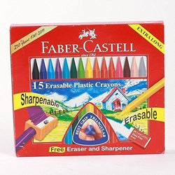 Faber - Castell 15 Triangular Erasable Crayons - Styledivahub®