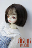 BJD Wigs JD286 9-10inch 23-25CM Short Bobo Synthetic Mohair Doll Wigs Blythe Doll accessorie (Coffce Black, 9-10inch)