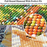 DIY 5D Full Drill Diamond Painting Kit, Round Diamonds, Adult Diamond Painting Kit, Crystal Diamond Art for Home Decoration Products