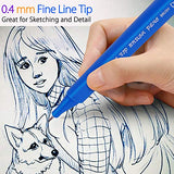 Dual Brush Pen Art Markers,36 Vibrant Colors Drawing Pen Coloring Markers Color Pen for Painting Drawing Coloring Calligraphy Lettering,with Flexible Brush&Fine Tip,Great for Adults Kids and Beginner