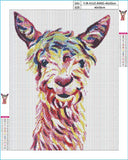 Diamond Painting Llamas 16X20 inches 5D DIY Full Round Drill Rhinestone Embroidery for Wall Decoration