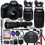 Canon EOS Rebel T6 DSLR Camera with 18-55mm IS II Lens Bundle + Canon EF 75-300mm f/4-5.6 III