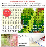 eGoodn Diamond Painting Art Kit DIY Cross Stitch by Number Kit DIY Arts Craft Wall Decor, Full Drill 14.2 inches by 18.1 inches, Flower of Summer, No Frame