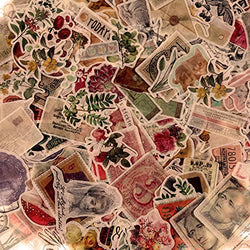 480 Pcs Vintage Scrapbook Sticker Aesthetic Sticker Adhesive Journaling Natural Flower Plant Sticker Retro DIY Postage Stamp Decorative Collection for Crafts Laptop Album (Classic Style)