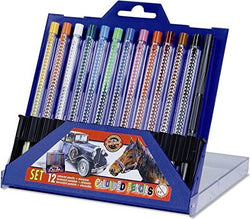 Koh-I-Noor Hardtmuth Set of Mechanical Coloured Pencils 4012, 12pcs, pastel pencils