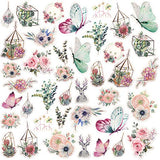 PAGOW 120pcs Morris Garden Washi Decals Stickers, Doraking DIY Decoration Pastel Stickers for Laptop, Room, Kids, Envelopes, Scrapbook,Notebook, Guitar, Luggage, Glasses 20 Pictures (60 PCS / Pack)