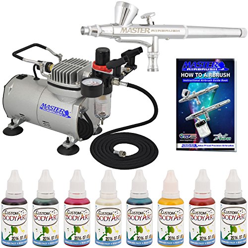 Complete Airbrush Face and Body Art Paint Airbrushing System - Includes the M...