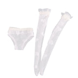 Jili Online Fashion Adorable Doll Lace Underwear & Stockings Socks for 12'' Blythe Doll Clothing ACCS White