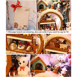 HMANE DIY Box Theater Dollhouse kit Miniature Furniture Kit 3D Mini Iron Secret Box Creative Room - (Ice and Snow Holiday)