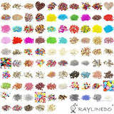 RayLineDo Approx 130G Assorted Buttons Various Shaped Color Size Materials Over 100 Patterns