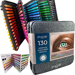 XingFu Tree Colored Pencils Set with Canvas Wrap,Drawing Supplies,  Professional Coloring Pencils,Sketching,Drawing Pencils with Rich  Pigments(50 Colored)