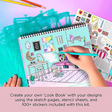 Fashion Angels Interior Design Sketch Portfolio 11510 Sketch Book for Beginners & Totally Pawsome Sketch Portfolio 12542, Animal Coloring Book, for Kids 6 and Up