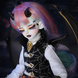 Clicked 1/4 Devil Bat BJD SD Doll Full Set 40Cm 16Inch Jointed Dolls Wig Skirt Makeup Shoes Surprise Gift Doll