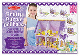 Melissa & Doug Pretty Purple Dollhouse 3-D Puzzle (16 x 10.75 x 10.75 inches, 100+ pcs)