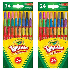 Crayola Twistables Mini Crayons 24 ea (Pack of 2)