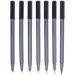 Lictin Black Waterproof Fine Liner Pen, Fine Line Pen, Line Maker Sketching Drawing Pen, Pack of 7