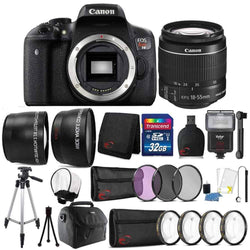 Canon EOS Rebel T6 18MP Digital SLR Camera with 18-55mm Lens and 32GB Accessory Bundle
