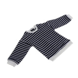 CUTICATE Fashion Dress Up Costumes Stripe Sweater Top for Blythe OB11 BJD Ball Jointed Dolls - for 1/4 Dolls Casual Party Clothing - Black