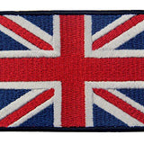 EmbTao Patches British Union Jack Embroidered England Flag UK Great Britain Hook & Loop Emblem