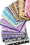 RayLineDo 30pcs 1010cm Fabric Patchwork Craft Cotton Material Batiks Mixed Squares Bundle