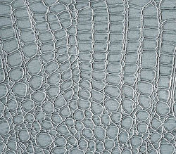 Vinyl Fabric Crocodile GRAY Fake Leather Upholstery / 54" Wide / Sold by the Yard