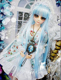 Winter Blue Dress / Outfit Dress Suit 1/4 MSD BJD Dollfie / 100% Custom-made Doll Dress / 4 PCS