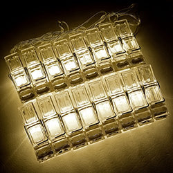Polaroid 6'.5" LED String Light with 16 Warm White LED Photo Clips for Zink 2x3 Photo Paper