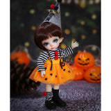 Children's Creative Toys 1/8 BJD Doll 6 Inch 19 Ball Jointed Doll Cosplay Fashion Dolls DIY Toys with Clothes Shoes Wig Hair Makeup Best Gift for Girls