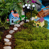 TINKSKY 4pcs Miniature Dollhouse Bonsai Craft Garden Resin Landscape DIY Villa Decor, Birthday Gift for Children