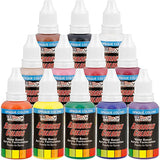 U.S. Art Supply 24 Color Acrylic Airbrush, Leather & Shoe Paint Set Opaque Colors plus Reducer,