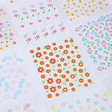 WOKOTO 50Pcs Self-adhesive 3D Nail Stickers Flower Nail Decals For Women Girls Kids Floral Sticker Sheets With Tweezers