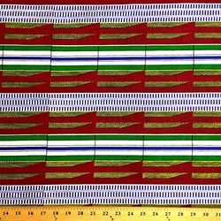 Kente African Print Fabric Cotton Print 44'' wide Sold By The Yard (19005-3)