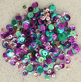 Sequin & Bead Assorted Mixes For Crafts 75 grams - Wisteria Hues - 3 Bottles