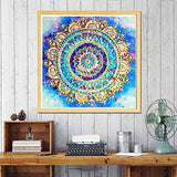 HXYQMMY DIY 5D Diamond Painting by Number Kits,Cross Stitch Partial Drill Crystal Rhinestone Diamond Embroidery Paintings Pictures Arts Craft Great for Home, Office, Wall Decor (Persian flower01)