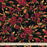 Printed Rayon Challis Fabric 100% Rayon 53/54" Wide Sold by The Yard (1023-1)