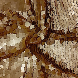 Sequin Gold Paillette Circle Confetti Fabric for Costumes Apparel Crafts By The Yard