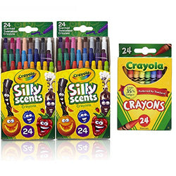 Crayola 24 Ct. Silly Scents Mini Twistables Scented Crayons 24ct (2 Pack W/Crayons)