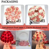 RUIDA Table Lamp, Rose Shade Lamp Desk Lamp, Rose Flower Tree Light for Living Room Bedroom