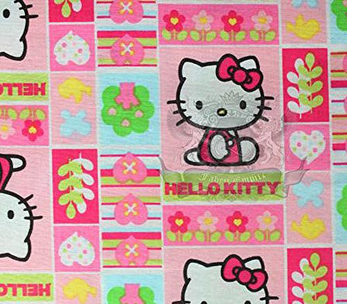 100% Cotton Fabric Quilt Prints - HELLO KITTY BOXED UP/45 Wide/Sold by the yard SC-135