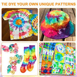 Tie Dye Kit, 26 Colors Fabric Dye, Tie Dye DIY Set, All-in-1 DIY Fashion Dye Kit, Crafts for Girls & Boys Ages 6 Years and up, Tie Dye Kits Set, Best Tie Dye Party Kit