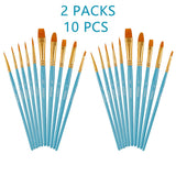 Artecho Miniature Paint Brushes Set, Detail Art Brushes for All Levels and Purpose Watercolor Oil Acrylic Gouache Painting, Premium Nylon Hairs