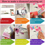 2 Set Unicorn Diamond Painting Kits for Adults Kids, 5D Diamond Painting Kit with Full Round Gem Drill Kits for Home Wall Decor, 12'' x 12''