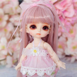 Bjd Doll Sd Doll 1/8 16cm 6.2 Inches Girl Toy Elf Doll Joint Doll Simulation Doll Clothes + Wig + Facial Makeup