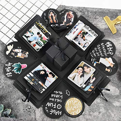 Lidelazon Creative DIY Explosion Gift Box Handmade Photo Album Scrapbooking Surprise Box for Boyfriend Wedding Birthday