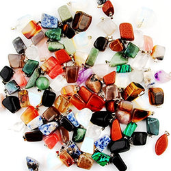 Mutil Random Irregular Shape Healing Beads Crystal Stone Quartz Charms Pendants for Necklace