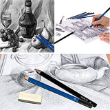 k Kwokker Sketching Pencils for Drawing, Art Supplies 41pcs Artist Kit with Graphite Pencils, Pastel Pencil, Charcoal Pencils, Charcoal Sticks, Graphite Stick, Eraser, Sharpener, Sketch Book for Child