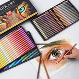MARKART 120 Colored Pencils Set for Adult Coloring Book, Sketch, Shading, Blending Crafting, Soft Cores, Professional Art Coloring Drawing Pencils for Beginners & Pro Artists in Tin Box