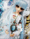 Winter Blue Dress / Outfit Dress Suit 1/4 MSD BJD Dollfie / 100% Custom-made Doll Dress / 4 PCS