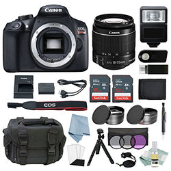 Canon EOS Rebel T6 Bundle With EF-S 18-55mm f/3.5-5.6 IS II Lens + Advanced Accessory Kit -